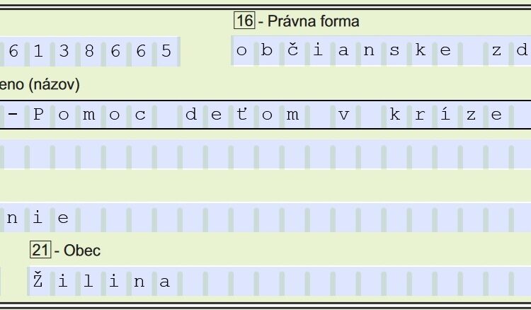 venujte 2% z Vašich daní na pomoc deťom a rodinám ohrozeným násilím