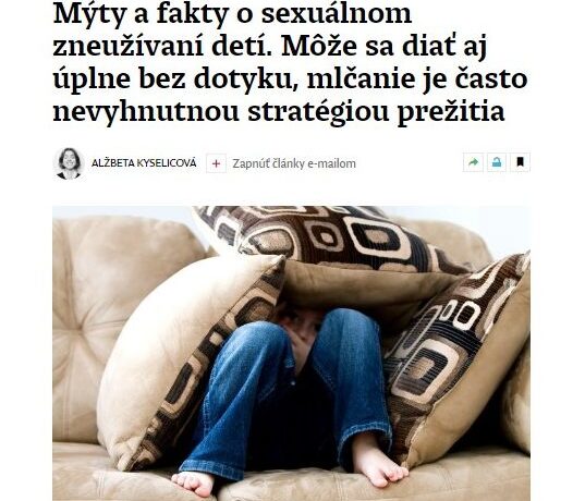 Mýty a fakty o sexuálnom zneužívaní detí